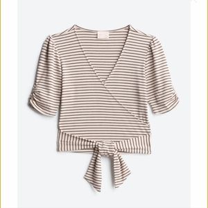 Faux Wrap Crop Top